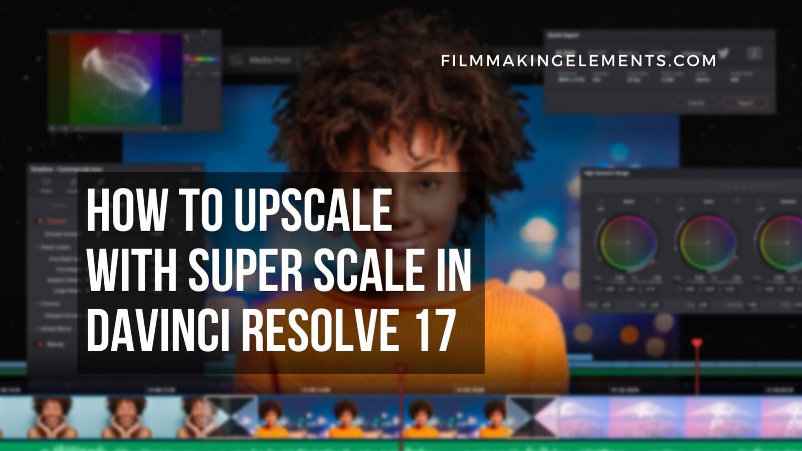 How To Upscale with Super Scale in Davinci Resolve 17